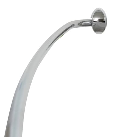 Zenith Products Zenna Home NeverRust Adjustable Curved Shower Rod 72 in. L Chrome 35603SS06